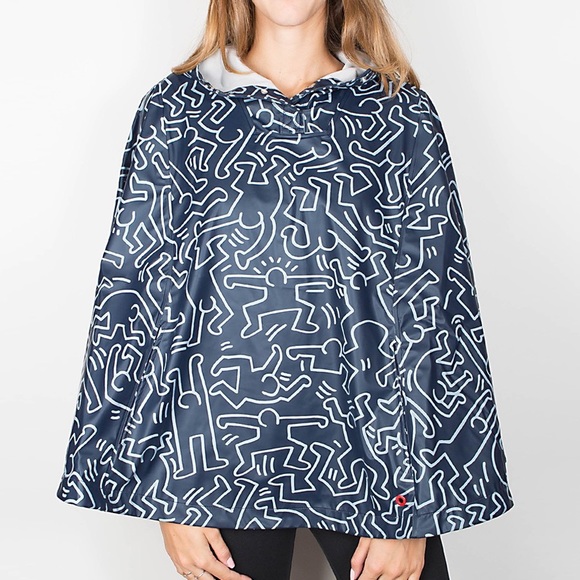 Herschel Supply Company Sweaters - ⭐️Keith Haring Herschel blue poncho